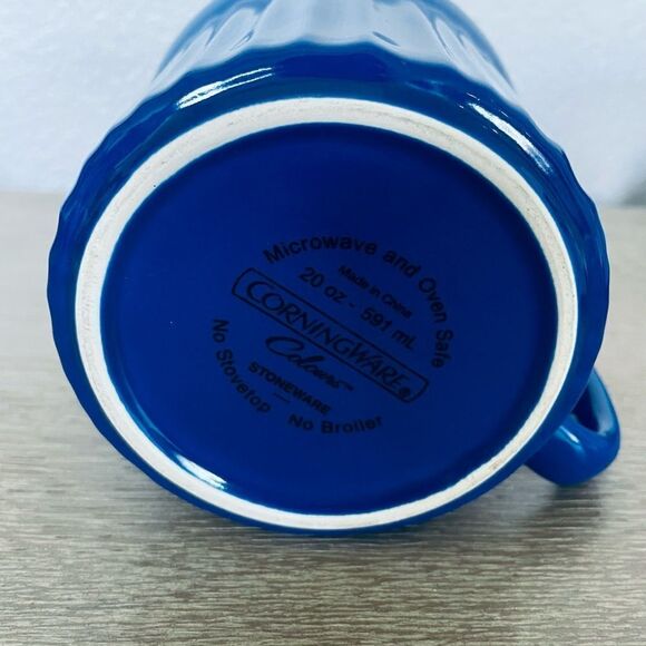 Corningware Colors Blue Ceramic Mug Cup - Picture 4 of 4